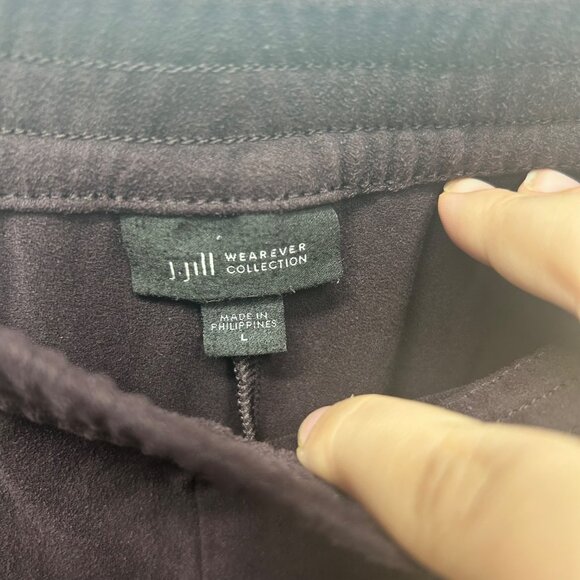 J.Jill Wearever Collection purple eggplant Stretch Pull-On Pants L - Picture 4 of 10
